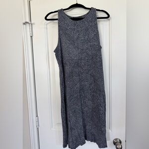 Athleta Navy and White Santorini Thera Dress